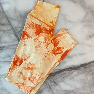 Balance Athletica / Vitality Orange Tie Dye Leggings